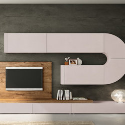 Italian Wall Unit Velvet 120 by Artigian Mobili - $3,985.00 - Entertainment Centers And Tv Stands