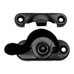Designers Impressions - Flat Black Window Lock, 53720 - Window Hardware And Parts
