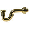 Decorative ABS Plastic P-Trap 1-1/2", Polished Brass