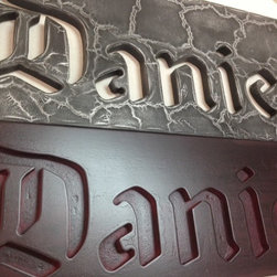Laser cut name plates - Sculptures