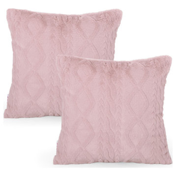 Bordeaux Throw Pillow, Pink, Single