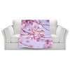 Vintage Spring Lilac Pink Throw Blanket, 90"x90"