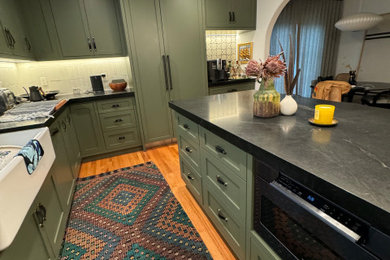 Example of a french country kitchen design in Los Angeles