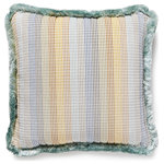 SCALAMANDRE - Anderson Velvet 18X18 Pillow, Coastline, 18" X 18" - Featuring luxury textiles from The House of Scalamandre, this pillow was thoughtfully curated by our design team and sewn together with care in the USA. Effortlessly incorporate a piece of our rich history and signature aesthetic into your home, and shop our pre-styled pillows, made for you!