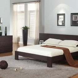 LYON WENGE PLATFORM BEDROOM SET - Platform Beds