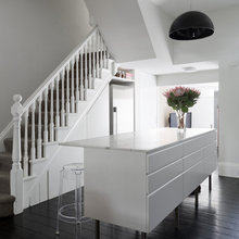 downstairs