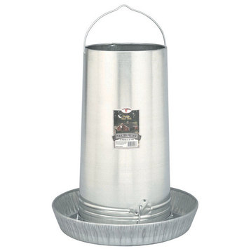 Little Giant Heavy Gauge Poultry Feeder, Galvanized, 40 lbs.