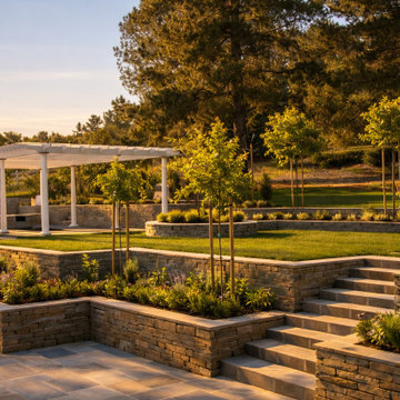 Terraced Garden and Arbor Pavilion