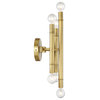Savoy House Meridian 6 Light Wall Sconce M90018NB, Natural Brass