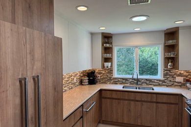 Inspiration for a contemporary kitchen remodel in New York