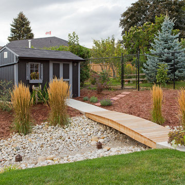 Dry Stream Landscape & Walkway