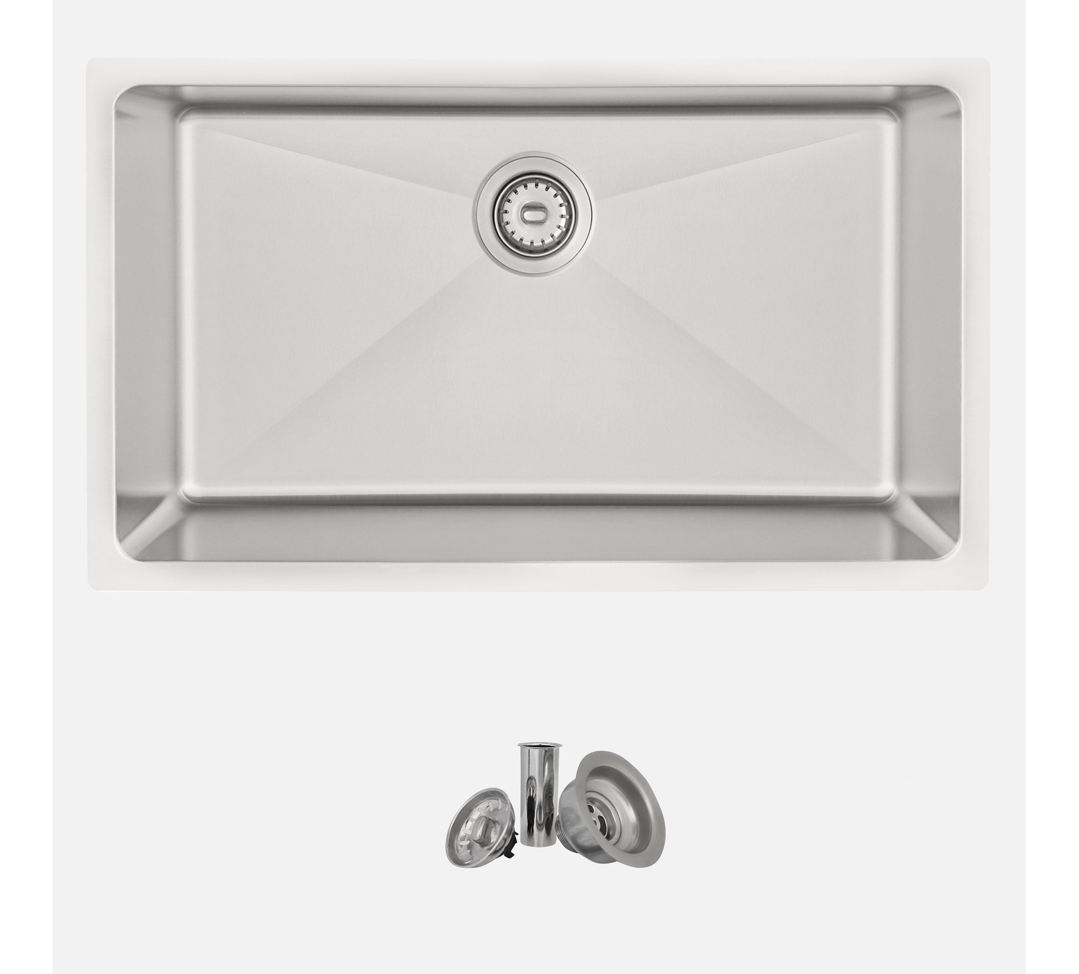 STYLISH Valencia Dual-Mount 31" Stainless Steel Single-Bowl Kitchen Sink