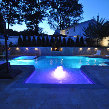 Backyard Design & Installation with Gunite Pool Kings Park NY 11754