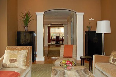 Trendy living room photo in San Francisco