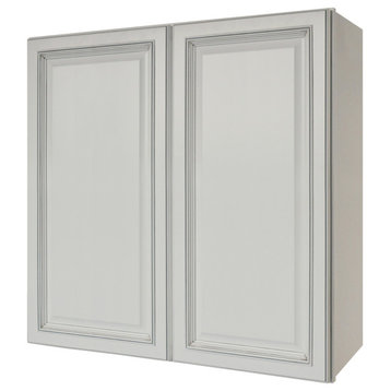Sunny Wood RLW3636-A Riley 36"W x 36"H Double Door Wall Cabinet - White