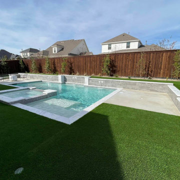 Complete backyard transition