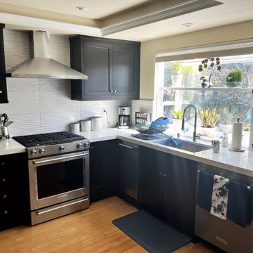 Foster City Kitchen Remodel – Espresso Shaker Cabinets