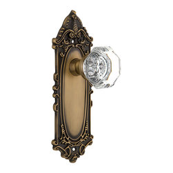 Largo Design Door Set With Waldorf Crystal Knobs - Doorknobs