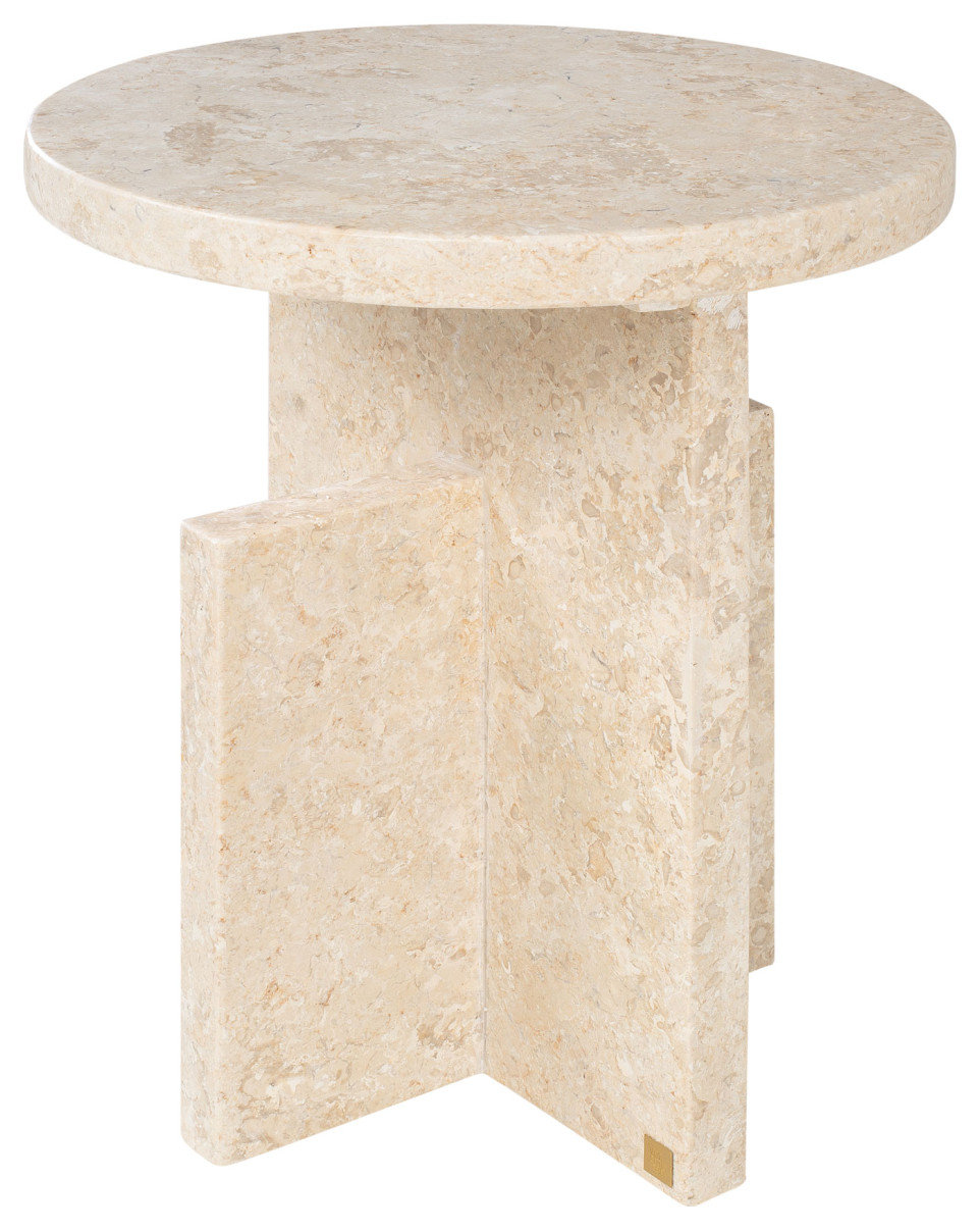 Cream Marble Occasional Table, Versmissen Tommy Plus - Contemporary ...