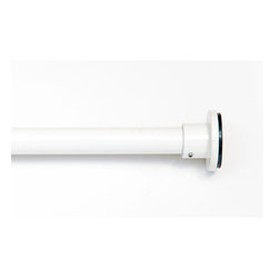 White Tension Rod - Curtain Rods