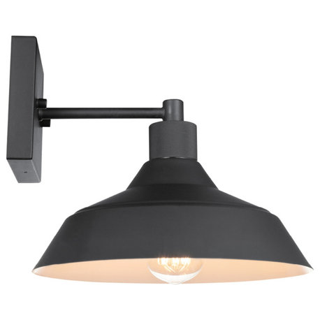 Matte Black Outdoor Indoor Wall Sconce