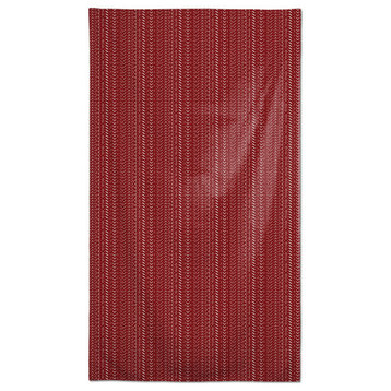 Red Little Doodles 58 x 102 Outdoor Tablecloth