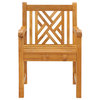 Teak Wood Chippendale Outdoor Patio Arm Chair
