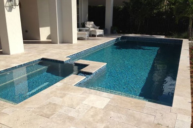 Transitional pool photo in Miami