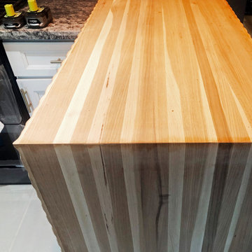 Hickory Edge Grain Butcher Block Countertop