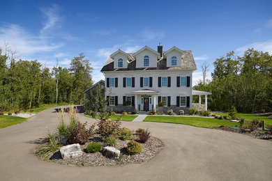 Elegant exterior home photo in Edmonton