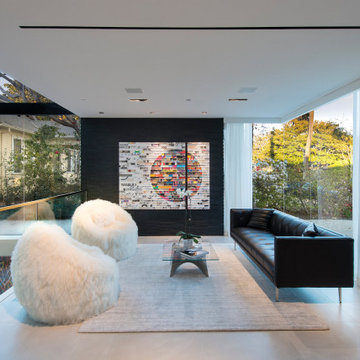 Georgina Avenue Santa Monica modern home living room