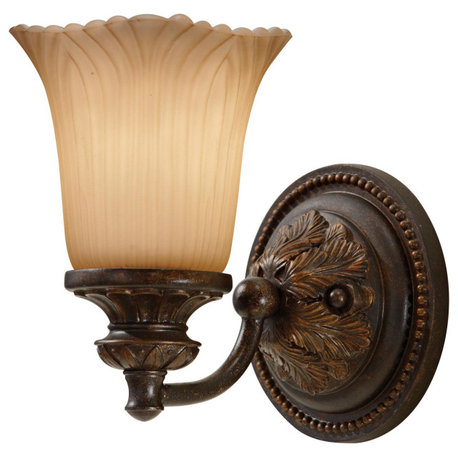 Generation Lighting VS19501 Emma 8" Tall Bathroom Sconce - Grecian Bronze