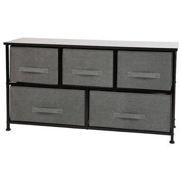 Flash Furniture Chest Organizer, Black/Gray