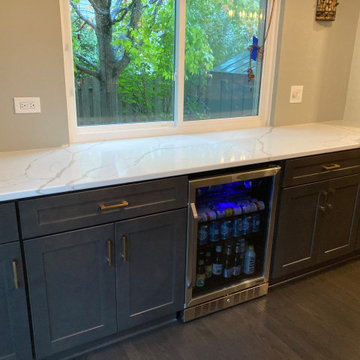 New Cabinets for a Small Beverage Area
