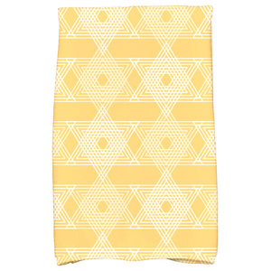 E by design HTHG761WH1 Eggs-ellent! Holiday Geometric Print Hand Towel