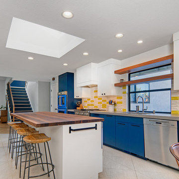 Mid Century Modern + Colorful Kitchen + Home Chef = AMAZING PROJECT