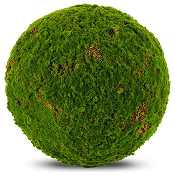 Faux Botanical Moss Ball in Green 18"H