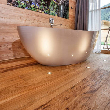 Parquet orme contrecollé huilé — Suite chalet montagne