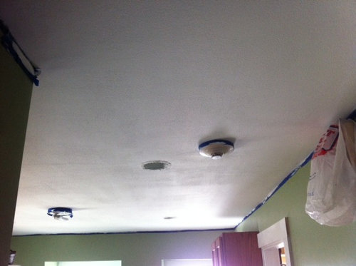 Getting A Uniform Look To Textured Ceiling