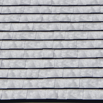 Metal Roofing - Oxford Slate Rock Metal Shingle in Gray House 5