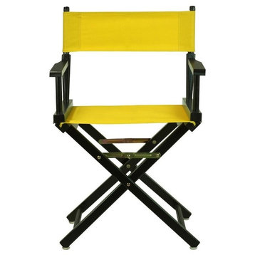 018" Director's Chair Black Frame-Gold Canvas