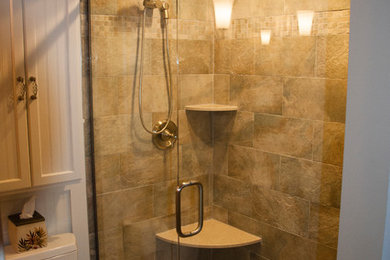 Example of a classic bathroom design in Other