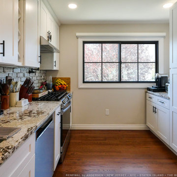 New Black Window in Superb Kitchen - Renewal by Andersen NJ / NYC