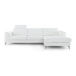 Angela Sectional Sofa | White - Sectional Sofas