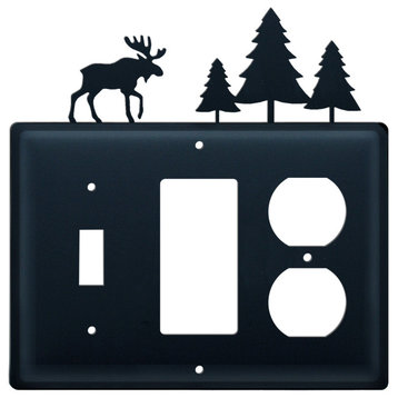 Moose and Trees, Single Switch, GFI and Outlet Cover