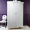 Houseology Collection Riviera 2-Door Wardrobe, Mindy Wood, Vanilla White
