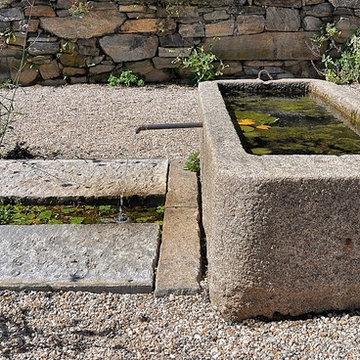 trough + runnel with 100% reclaimed materials + green technology