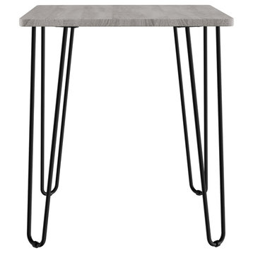 Lavish Home End Table With Hairpin Leg
