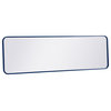 Elegant Decor MR801860BL Soft Corner Metal Rectangular Mirror, 18"x60", Blue