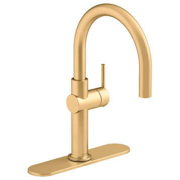 Kohler K-22975 Crue 1.5 GPM 1 Hole Bar Faucet - Brushed Modern Brass